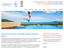 Tablet Screenshot of marinpoolservice.com